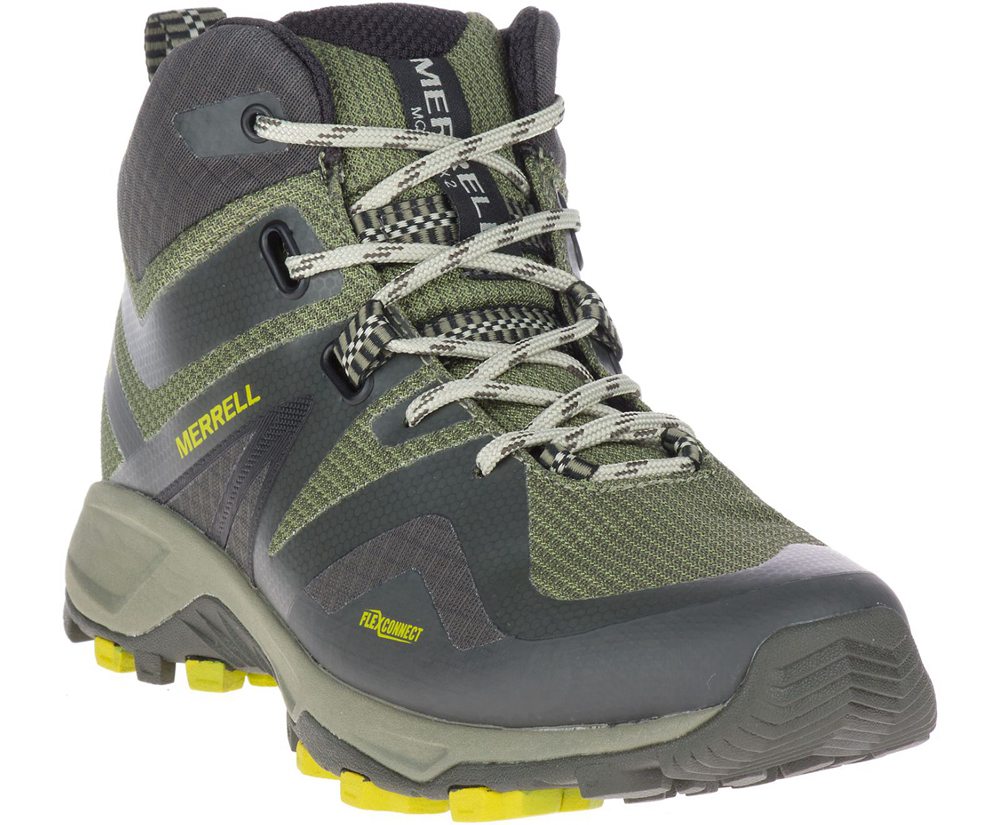Merrell Støvler Dame - Mqm Flex 2 Mid Gore-Tex® - Olivengrøn - CUM769853